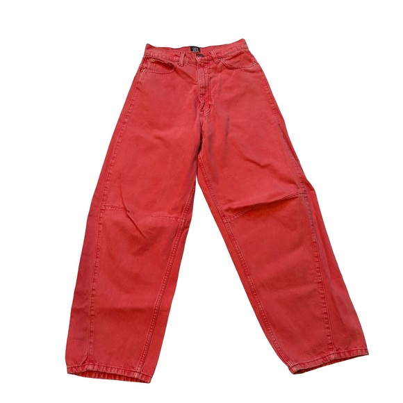 BDG Urban Outfitters Extreme Baggy Jeans in Red, Sz 27 - Picture 5 of 16